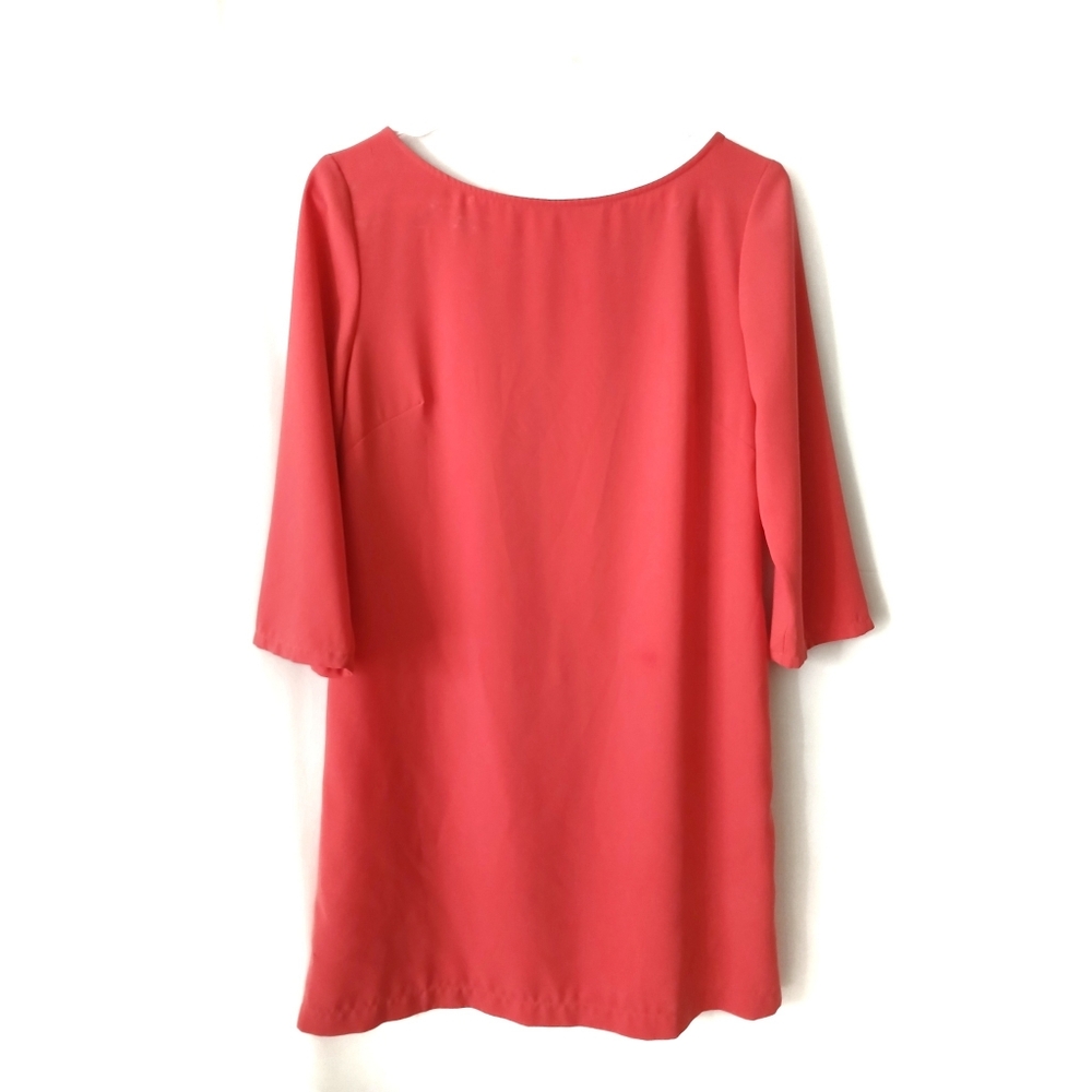 LEITH Split Back Salmon Pink Dress S - Picture 3 of 5